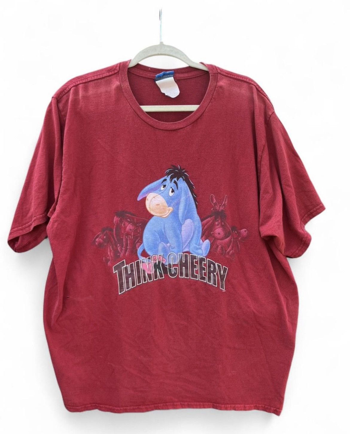 Disney Vintage 90s Disney "Think Cheery" Eeyore Tee I XXL Size US XXL / EU 58 / 5 - 1 Thumbnail