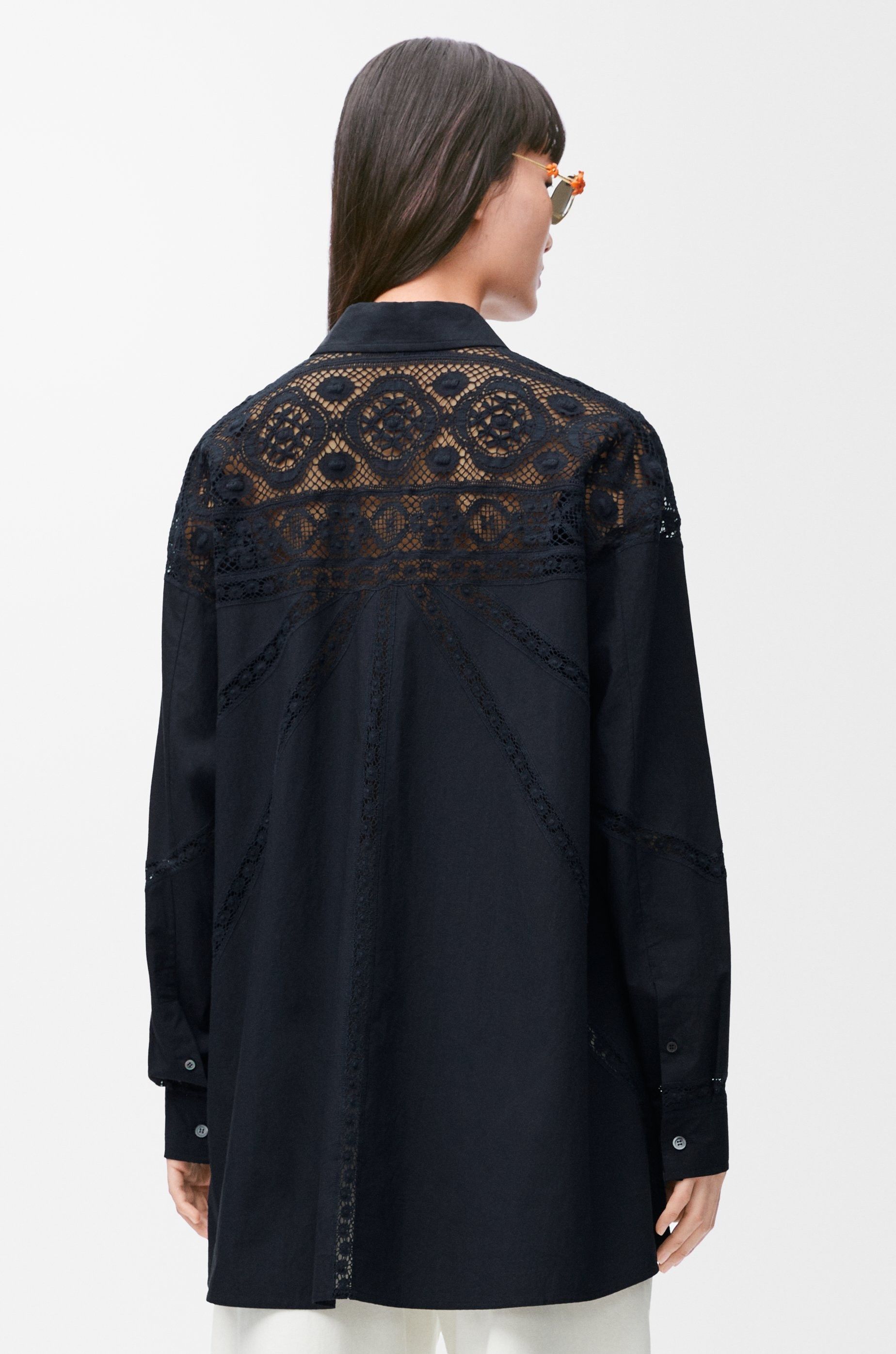 Loewe o1in1g0426 Shirt in Navy Blue Size M / US 6-8 / IT 42-44 - 4 Thumbnail
