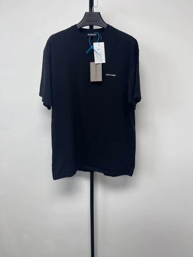 Balenciaga Balenciaga Logo Crew Neck Short Sleeve T-Shirt - dmc Size US S / EU 44-46 / 1 - 1 Thumbnail