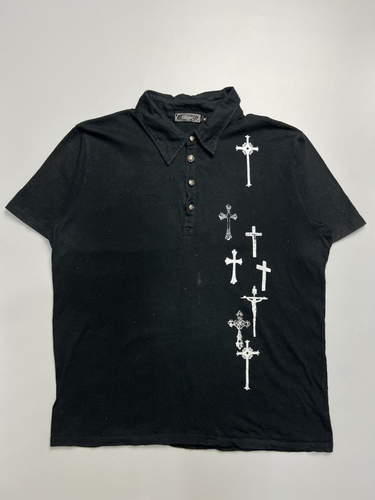 Japanese Brand × Seditionaries × Vintage Vintage Bonvet Seditionaries Cross Polos Size US L / EU 52-54 / 3 - 1 Thumbnail