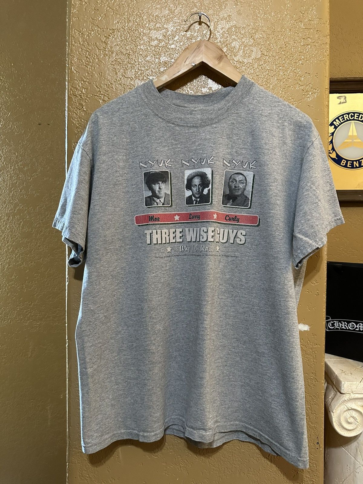 Vintage 📌 vintage The Three Stooges Wise Guys tee Size US M / EU 48-50 / 2 - 2 Thumbnail