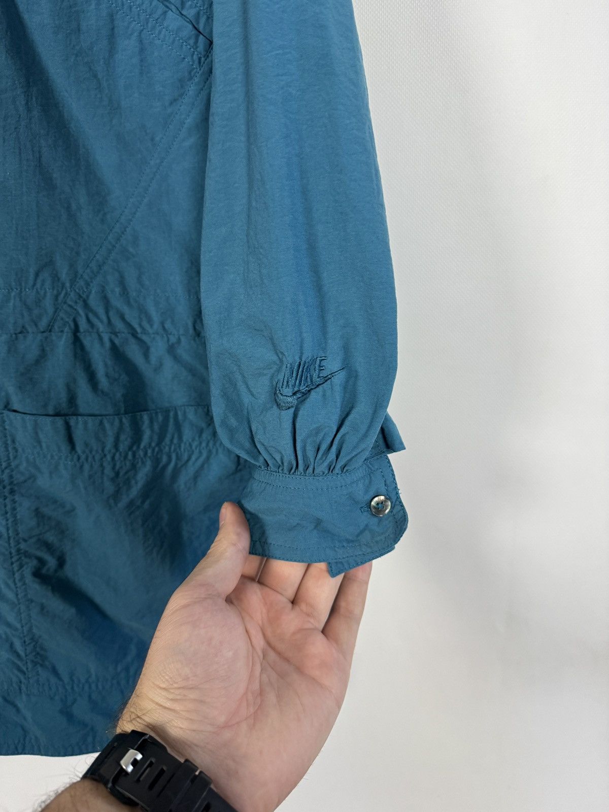 Nike Vintage 90s Nike Nylon Jacket Lightweight Parka Retro Size L Size L / US 10 / IT 46 - 6 Thumbnail