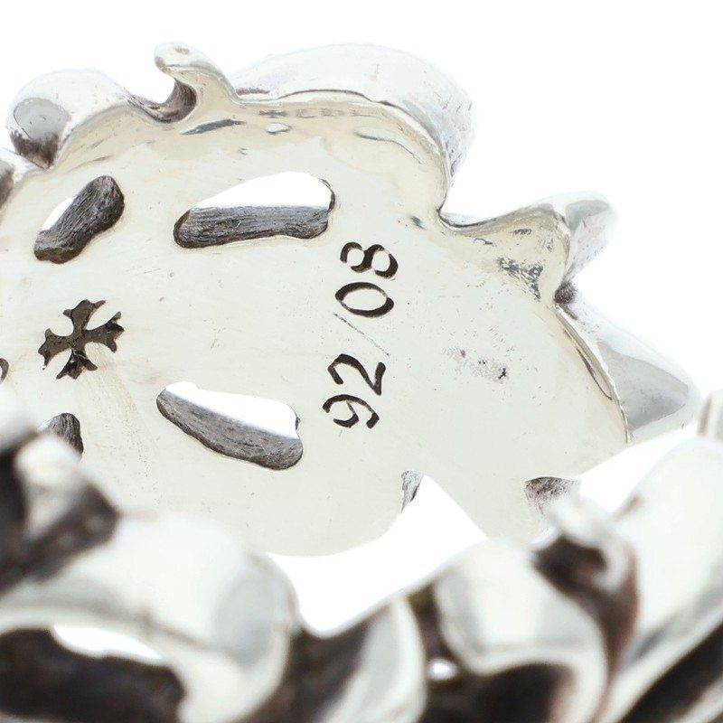 Chrome Hearts Chrome Hearts DBL FLRL CRS Silver Ring Size ONE SIZE - 4 Thumbnail