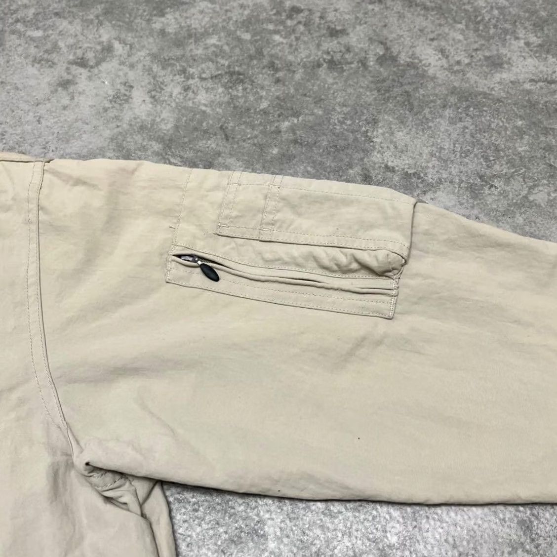 Vintage VINTAGE Old Stussy Jacket Nylon S Beige Y2K Military Streetwear Size US S / EU 44-46 / 1 - 7 Thumbnail