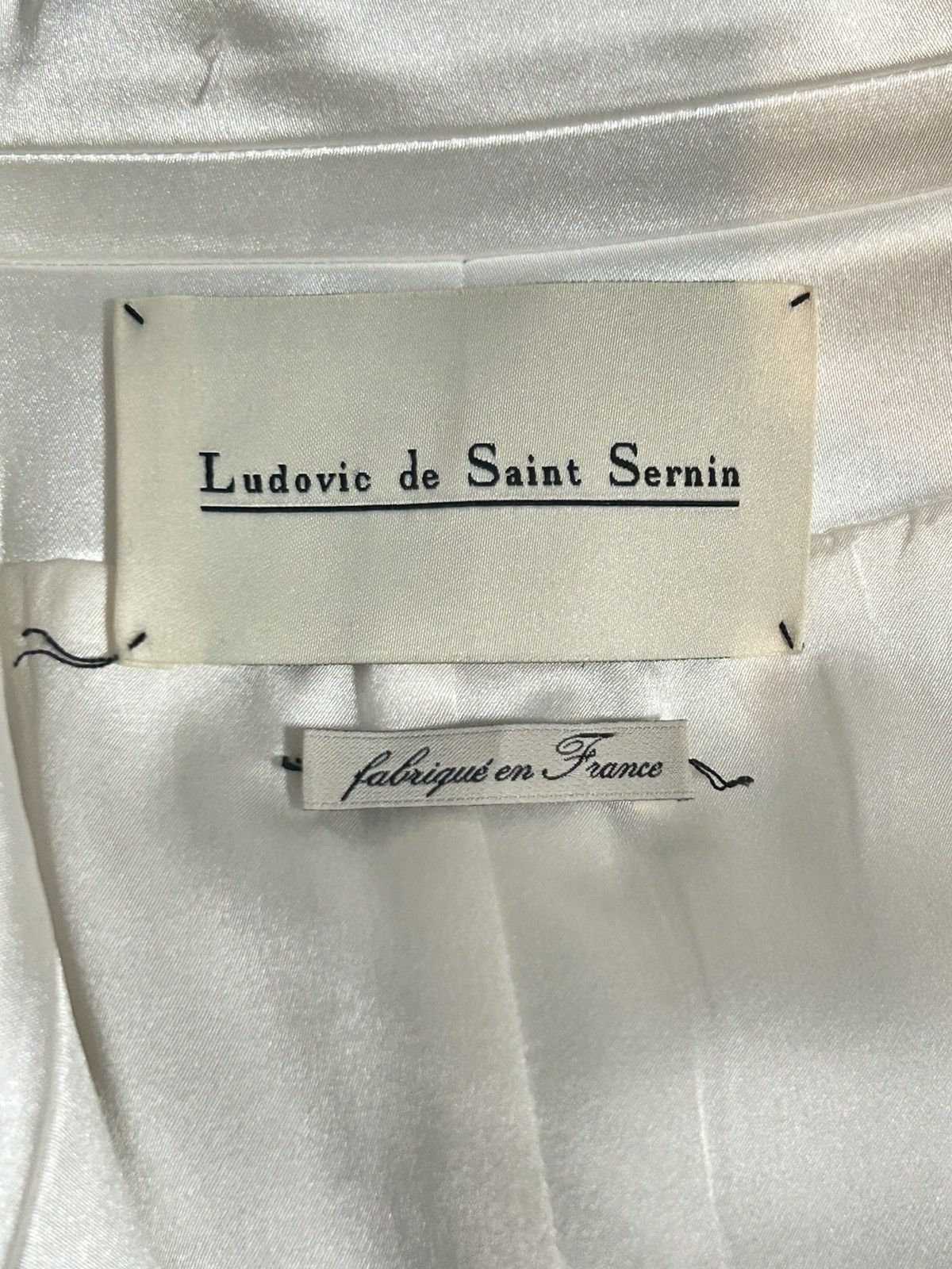 Ludovic De Saint Sernin MSRP:$1.7k Satin Open Front Blazer Size US M / EU 48-50 / 2 - 4 Thumbnail