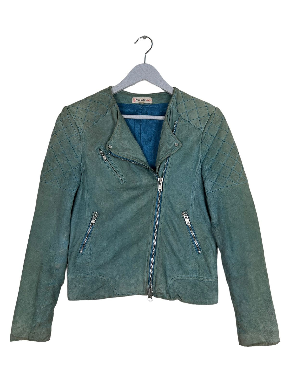Paul & Joe 🔥 PAUL & JOE LEATHER MOTO JACKET Size XS / US 0-2 / IT 36-38 - 7 Thumbnail