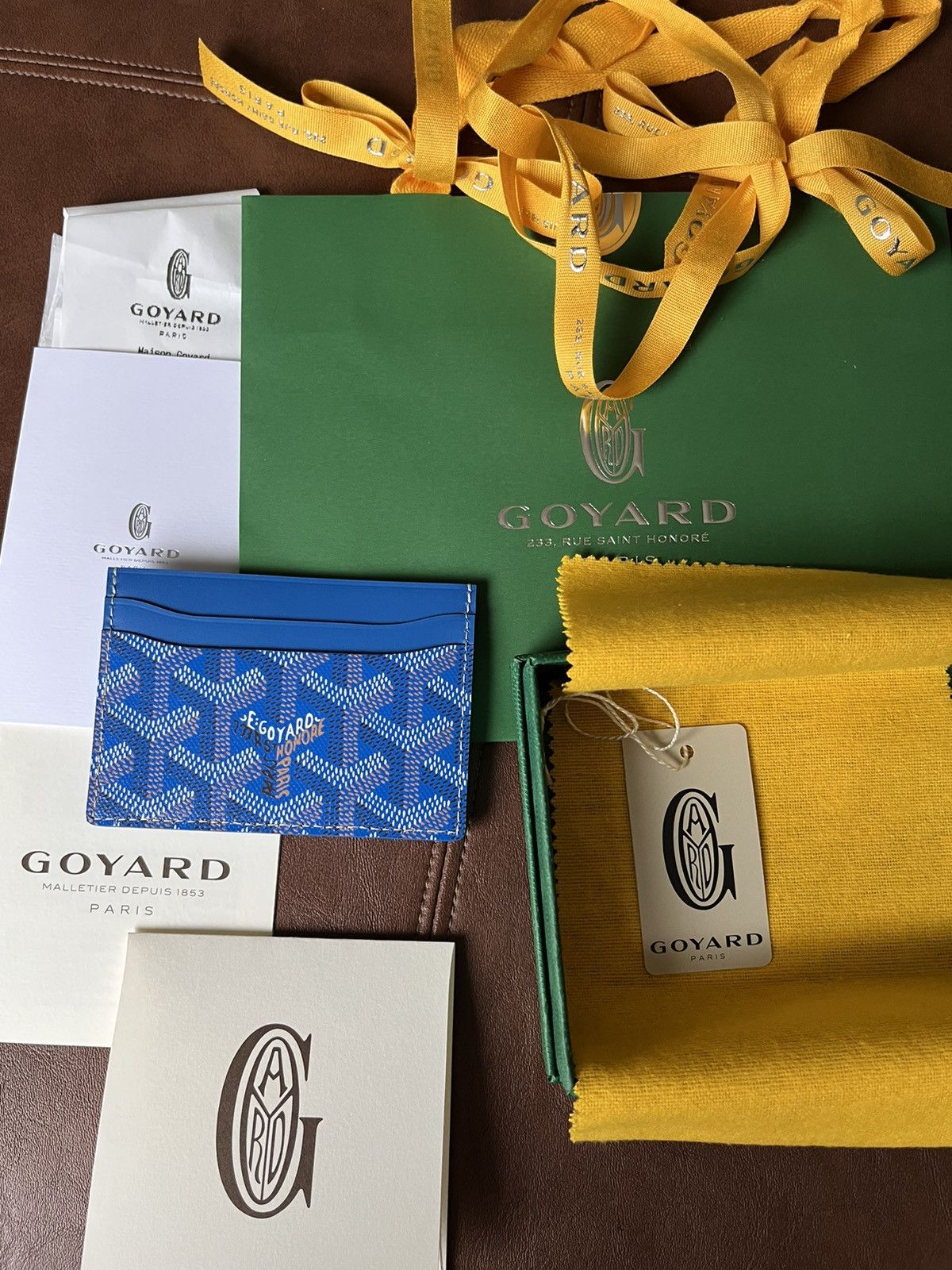 Goyard Brand New Giftable Goyard Leather Card Holder Size ONE SIZE - 16 Thumbnail