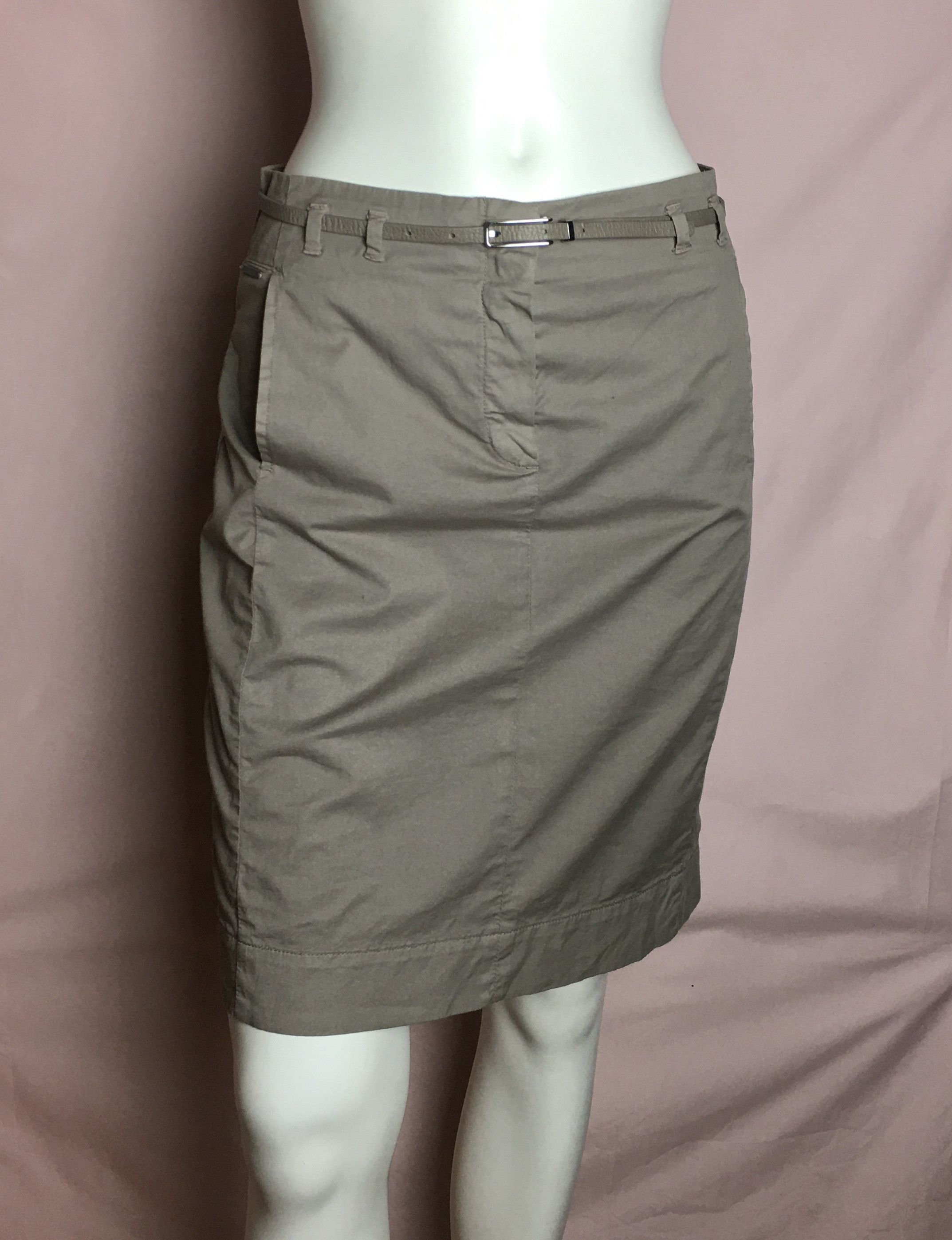 Fabiana Filippi Fabiana Filippi Beige Cotton Womens Skirt Size 30" / US 8 / IT 44 - 1 Thumbnail