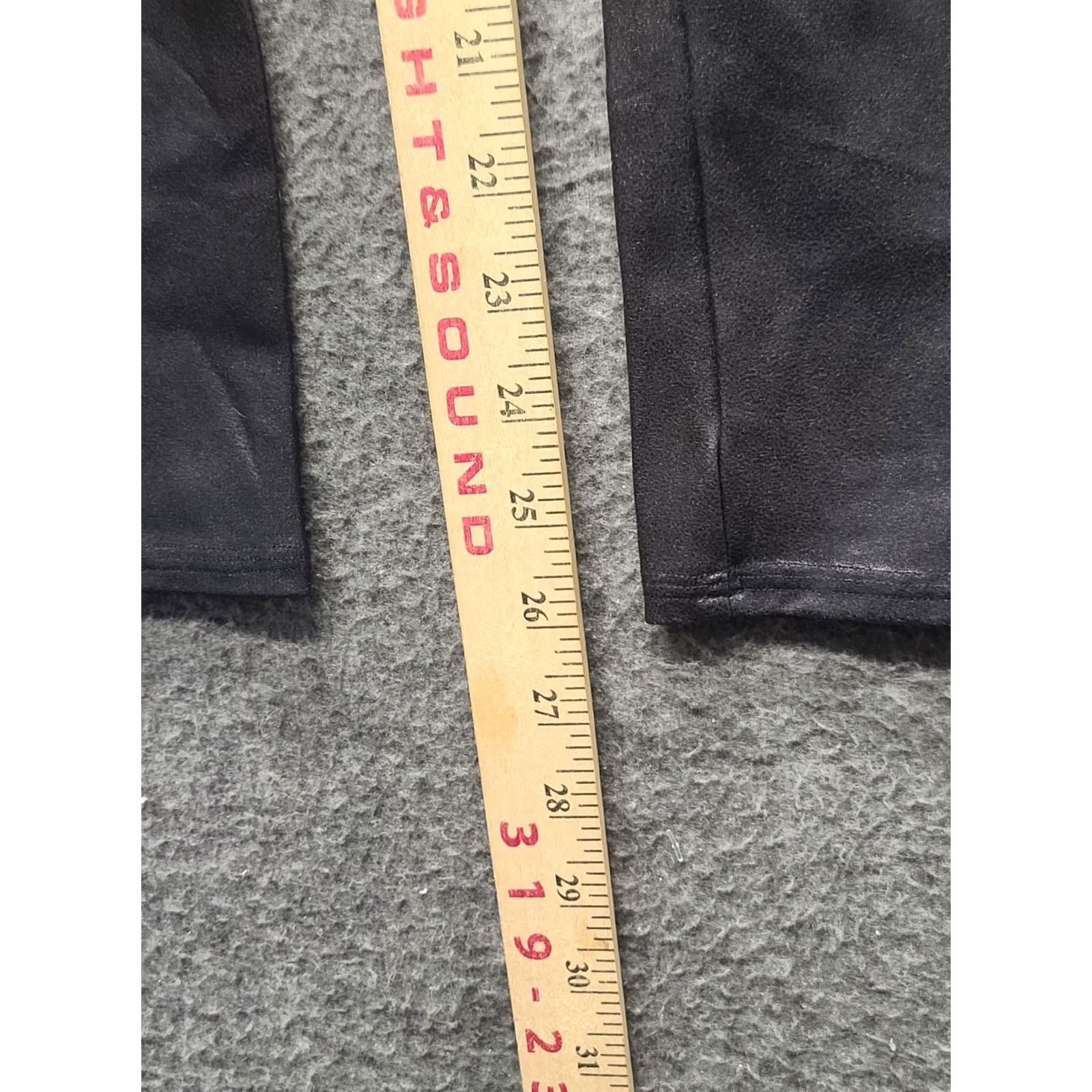 Spanx Spanx Perfect Pant Leggings Womens S Slim Fit High Rise Faux Leather Shaping Black Nylon Spandex Microfiber Leggings Size 28" / US 6 / IT 42 - 5 Thumbnail