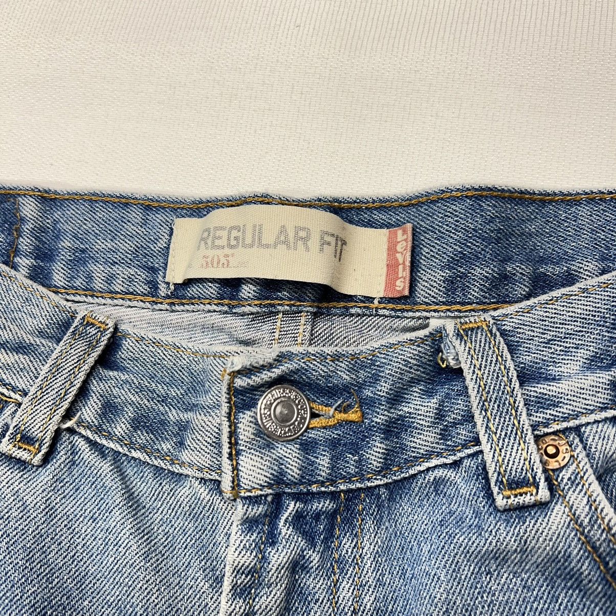 Levi's × Vintage Levis 505 Jeans Blue Straight Regular Fit Faded Denim Y2K Size US 34 / EU 50 - 6 Thumbnail