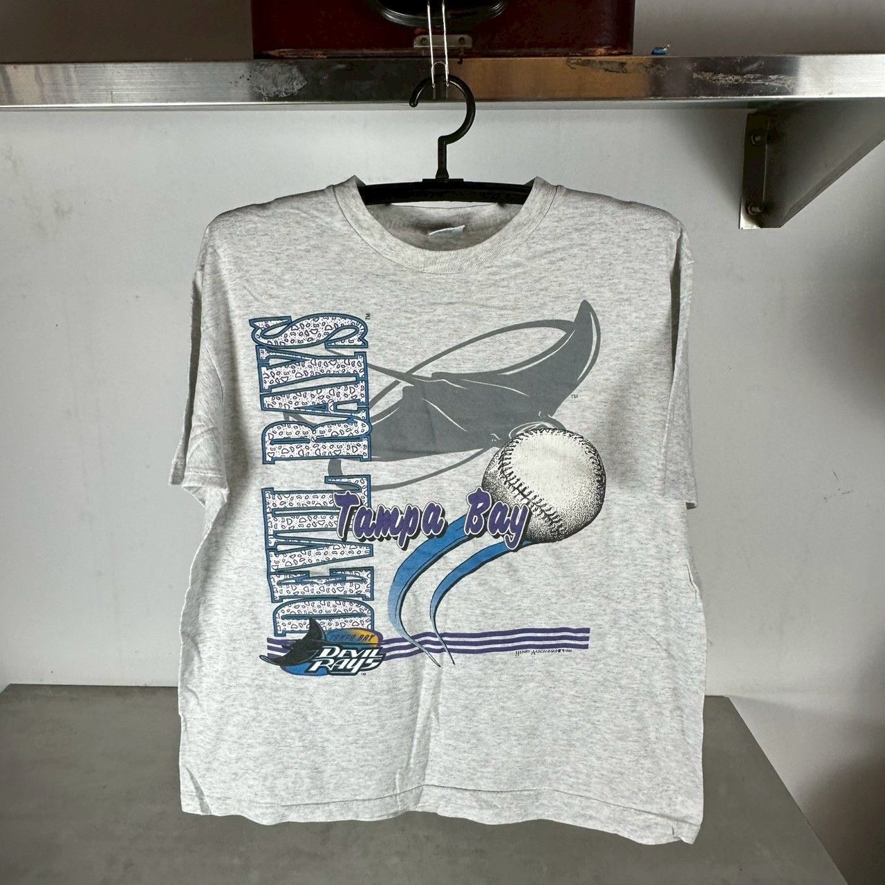 Vintage ​​​Vintage 1996 Tampa Bay Devil Rays Baseball MLB T-shirt Size US L / EU 52-54 / 3 - 1 Thumbnail