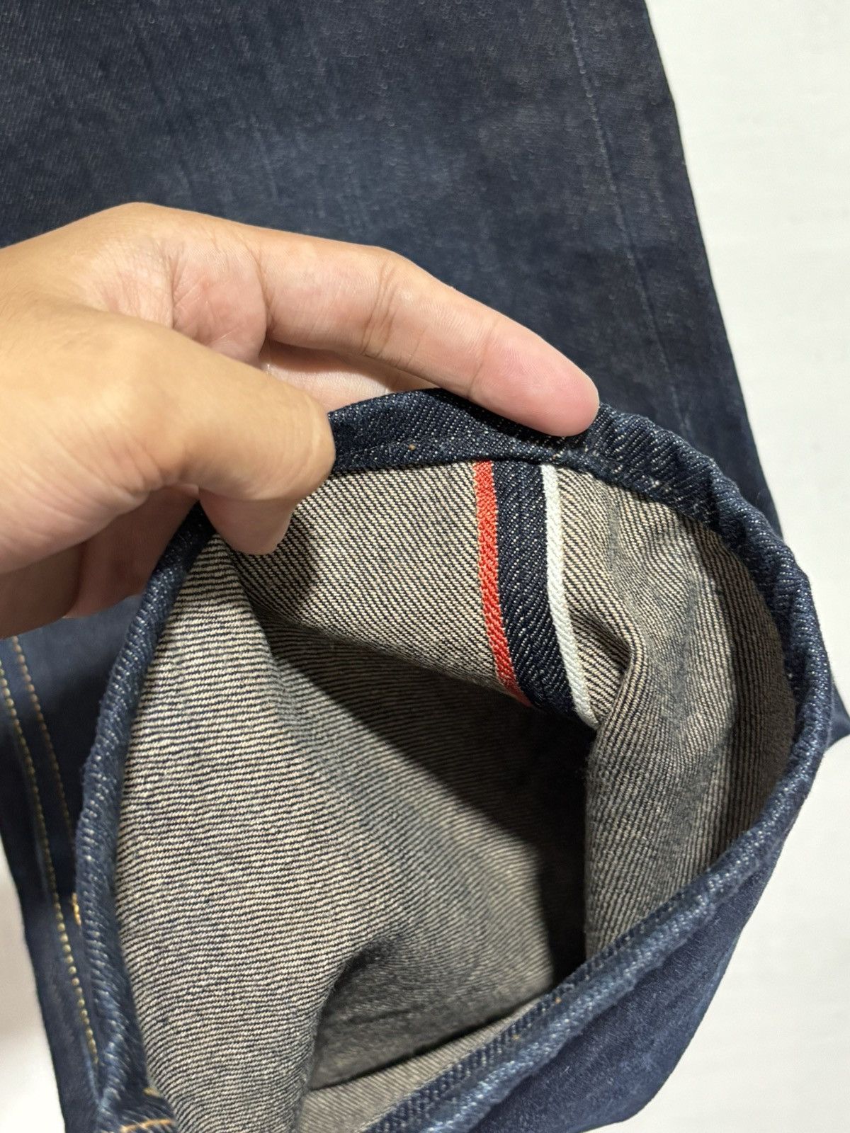 Evisu Evisu Daicock Red Kamon Flower Selvedge Denim Pants Size US 34 / EU 50 - 10 Thumbnail