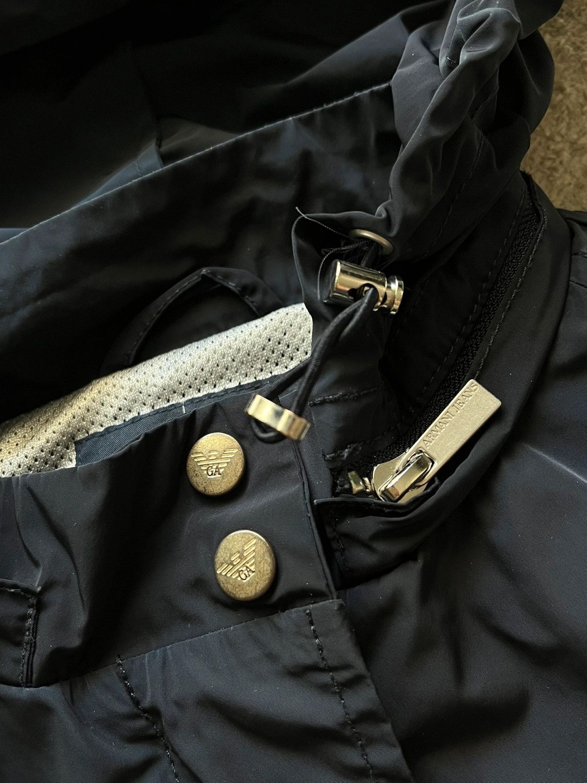 Emporio Armani Armani Jeans Jacket Sz 10 / M / 46 2010s Windbreaker Size M / US 6-8 / IT 42-44 - 11 Thumbnail