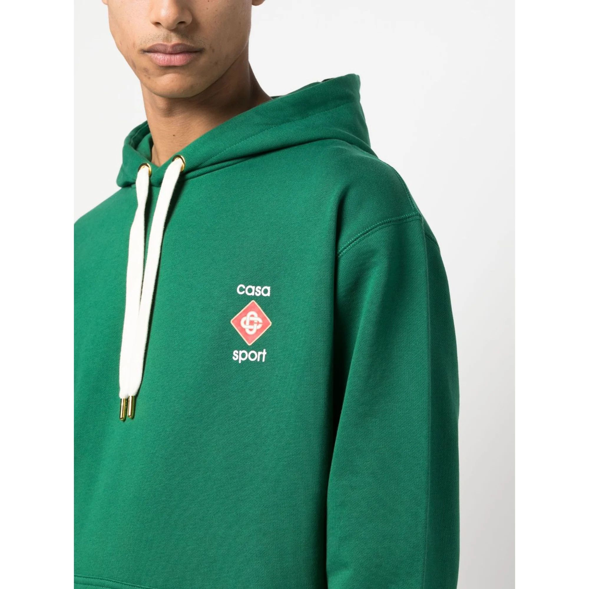 Casablanca o1mle0326 3D Printed Hoodie Casa Sport Logo in Green Size US XXS / EU 40 - 3 Thumbnail