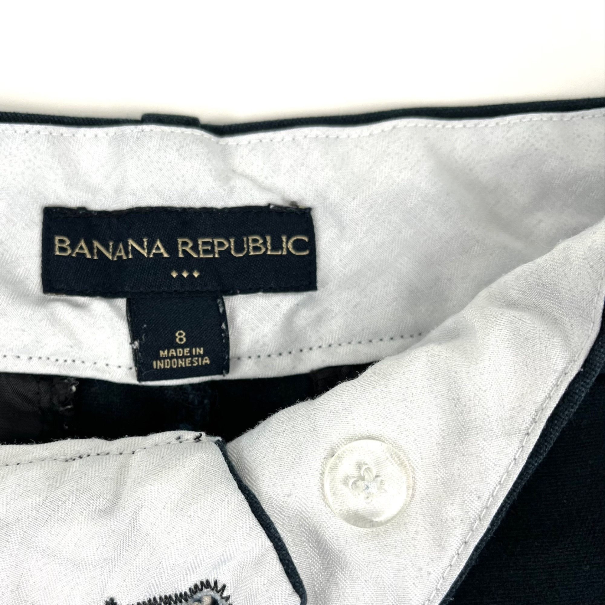 Banana Republic Banana Republic Flat-Front Slash Pocket Black Chino Shorts S Size 28" / US 6 / IT 42 - 2 Thumbnail