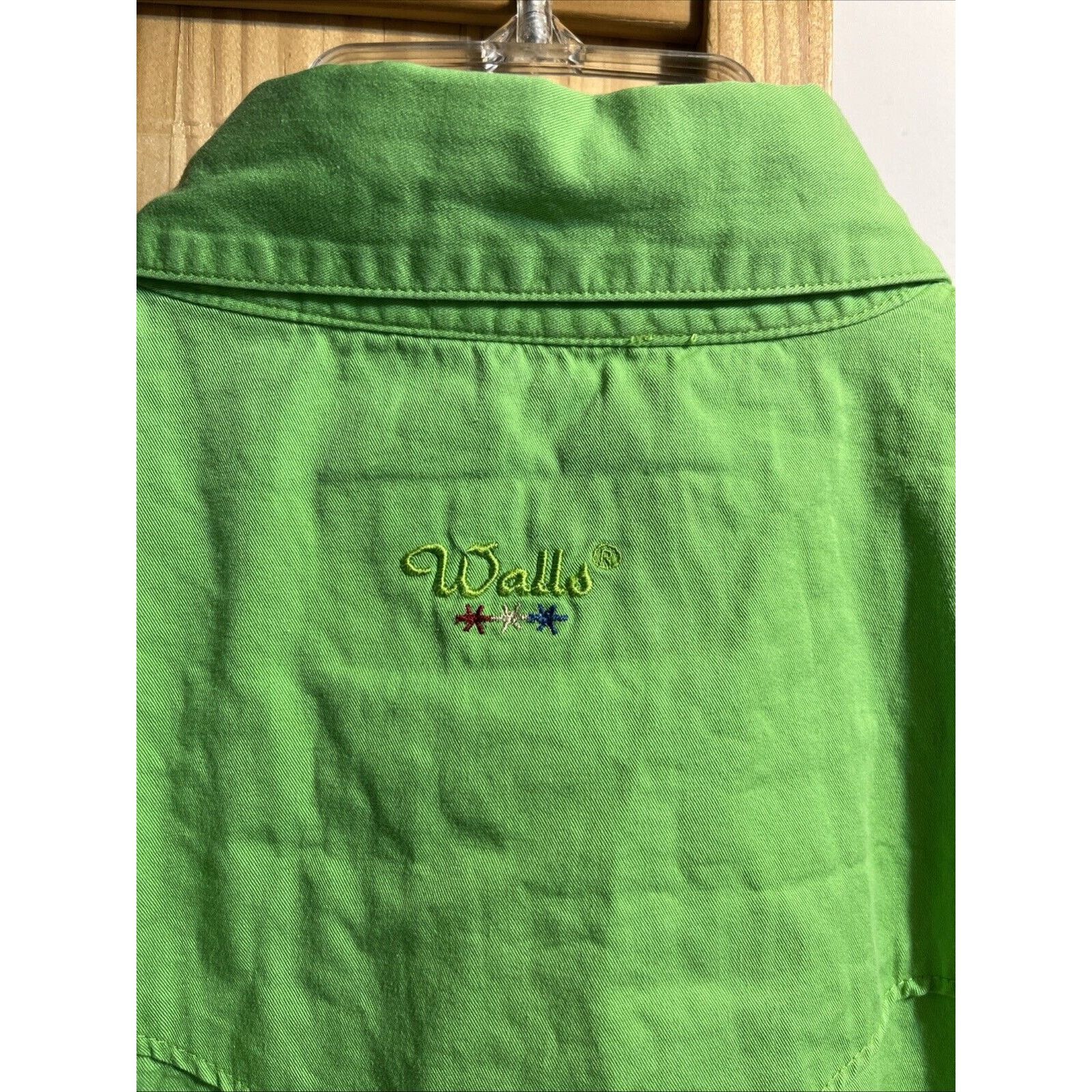 Walls Walls Vintage Shirt Men’s L Green Short Sleeve Pockets Ranch Size US L / EU 52-54 / 3 - 12 Thumbnail