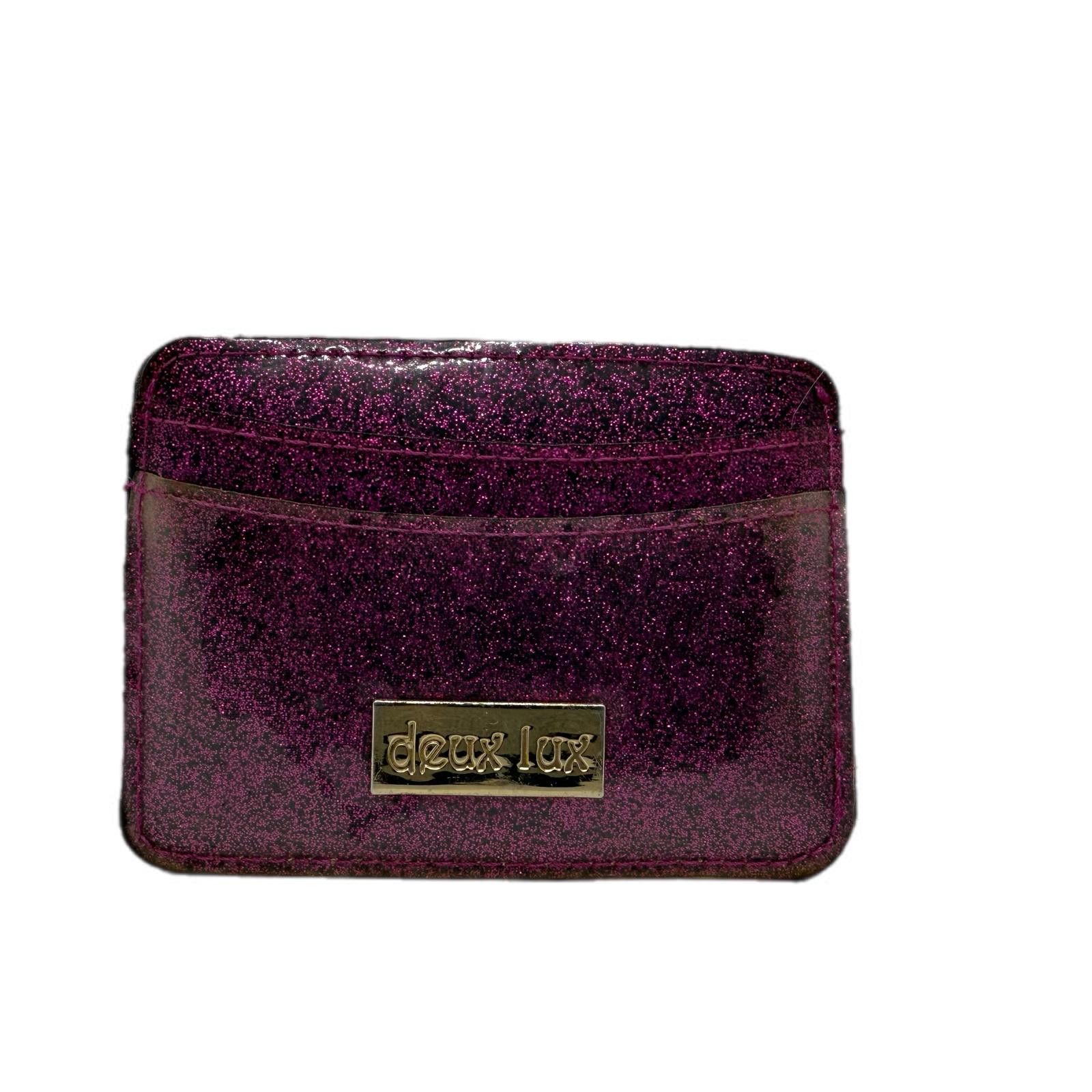 Other Deux Lux Glitter Wallet - Purple Sparkle Card Holder Size ONE SIZE - 1 Thumbnail