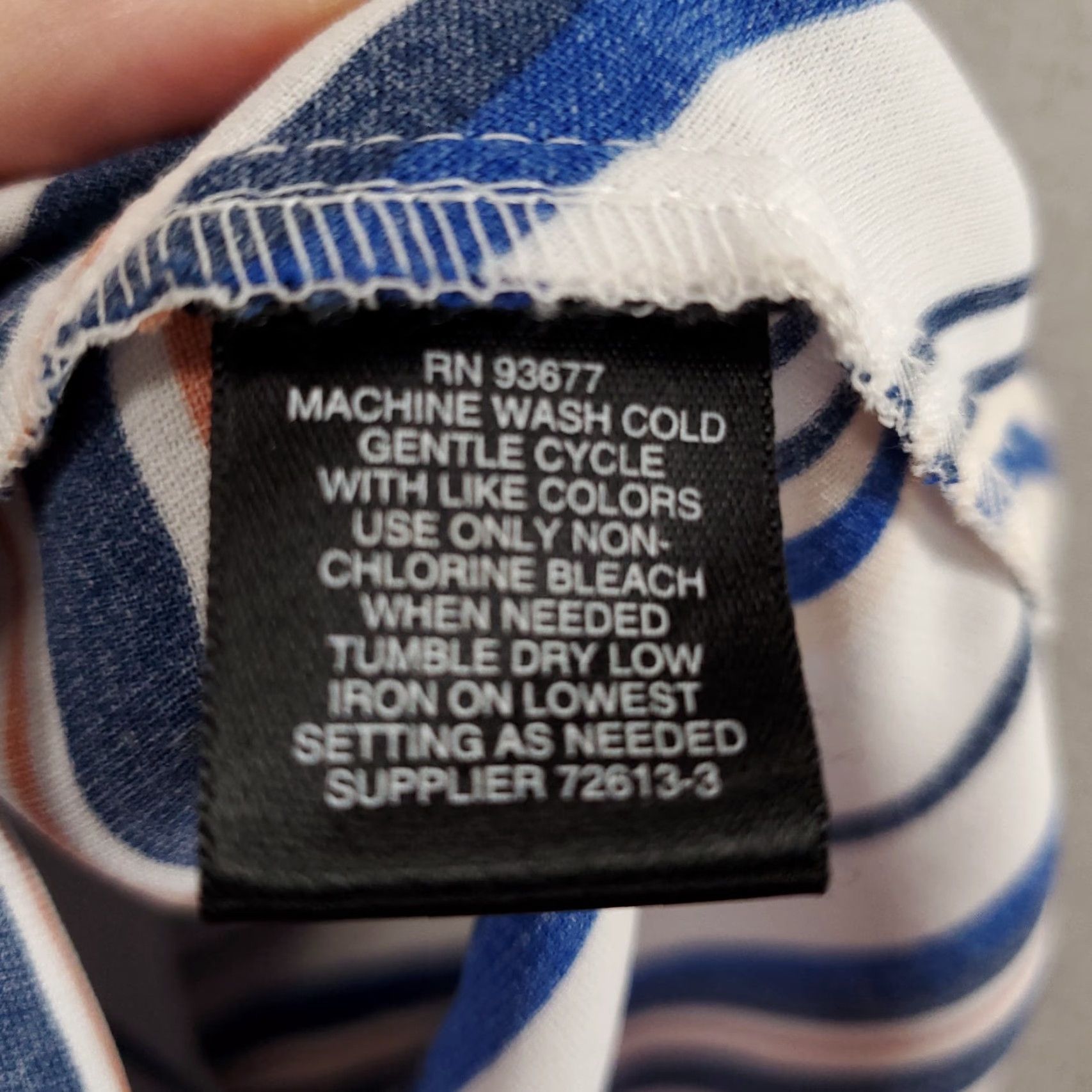 Liz Claiborne Liz Claiborne Tank Top Womens XXL White Blue Orange Striped Tie Front 2XL Size XXL / US 16-18 / IT 52-54 - 6 Thumbnail