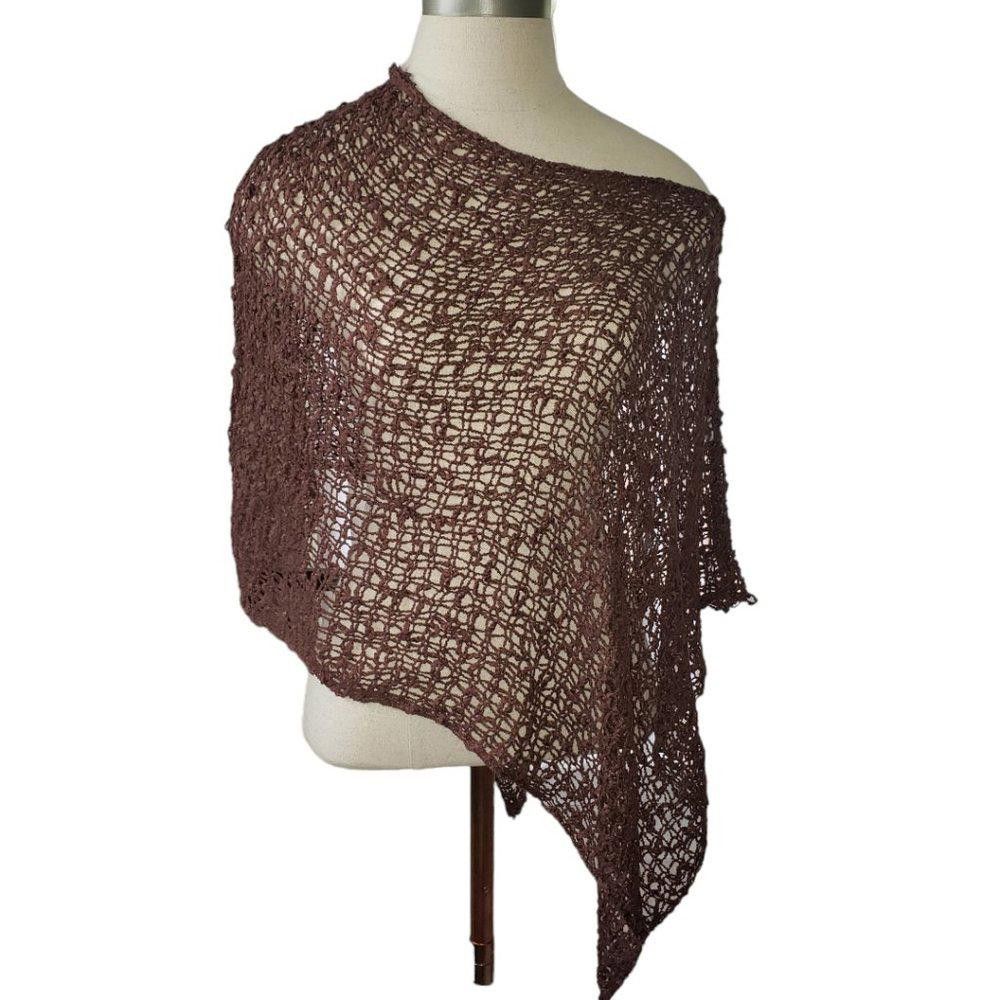 Designer CT804 Lost River 5-Way Knit Poncho Brown S Size S / US 4 / IT 40 - 1 Thumbnail