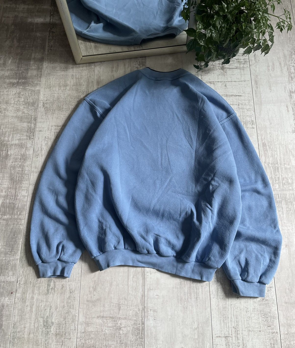 Diesel × Vintage Vintage Diesel 90’s Crewneck Y2K Sweatshirt Blue Big Logo Size US XL / EU 56 / 4 - 5 Thumbnail