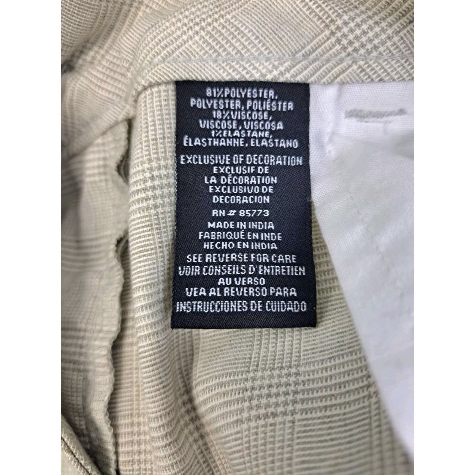O'Neill NWT O'Neill Mens Chino Shorts 30 Tan Plaid Stretch Flat Front Zip Pockets Logo Beach 10in Inseam Size US 30 / EU 46 - 8 Thumbnail