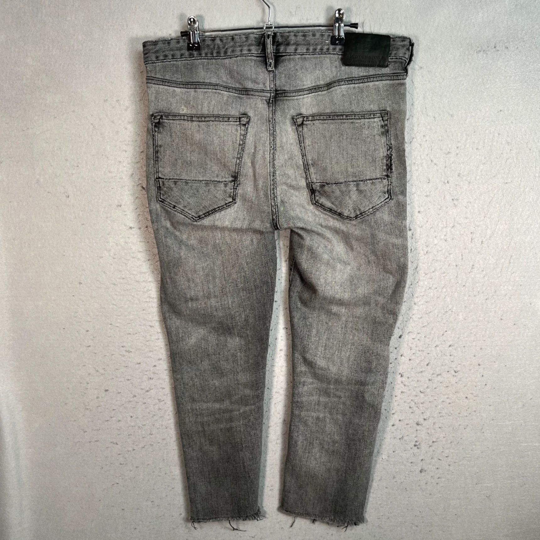 Scotch & Soda Scotch & Soda Jeans Mens Size 33 x 32 Gray Slim Fit Denim Cotton Blend 5-Pocket Rise Mid Vintage No Shirt? Size US 33 - 2 Thumbnail