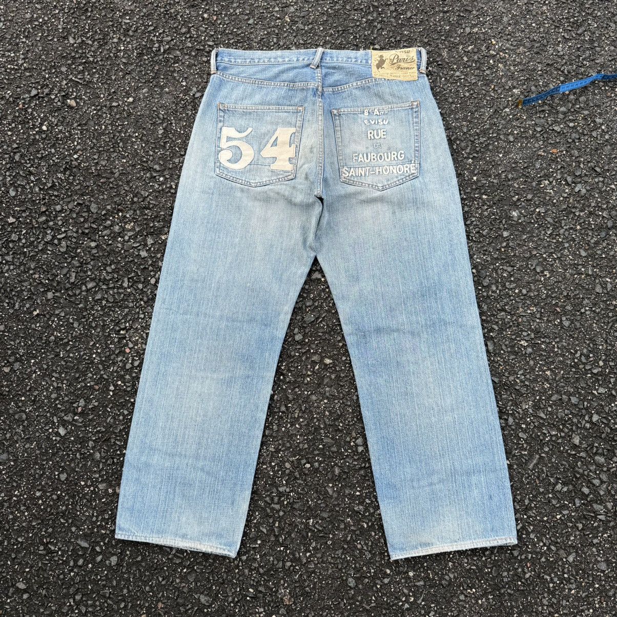 Japanese Brand Vintage EVISU button fly rippep rusty denim Size US 36 / EU 52 - 1 Thumbnail