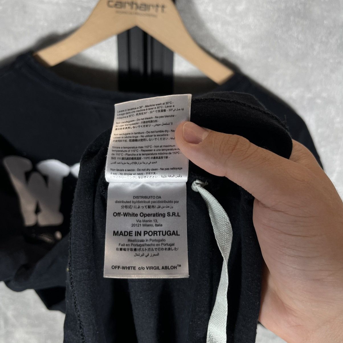 Off-White OFF WHITE SPRAY DIAGONAL VINTAGE TEE TSHIRT VIRGIL ABLOH Size US L / EU 52-54 / 3 - 16 Thumbnail