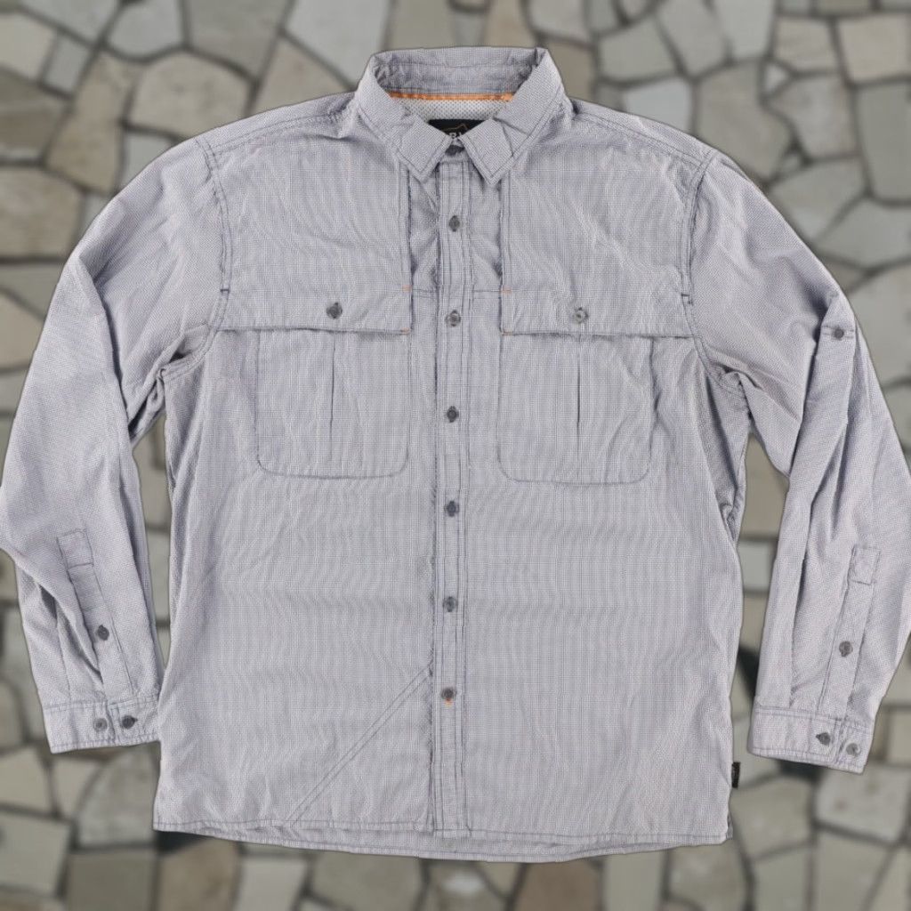 Orvis Orvis Fly Fishing Polyester Check Long Sleeve Button Up Shirt Gray Men's L Size US L / EU 52-54 / 3 - 1 Thumbnail