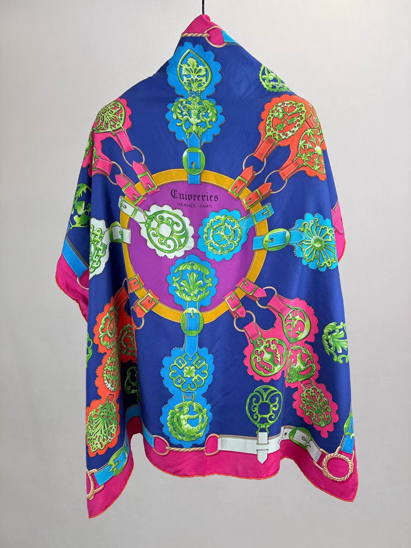 Hermes HERMES Bronze Pattern Scarf Shawl K1 Size ONE SIZE - 1 Thumbnail