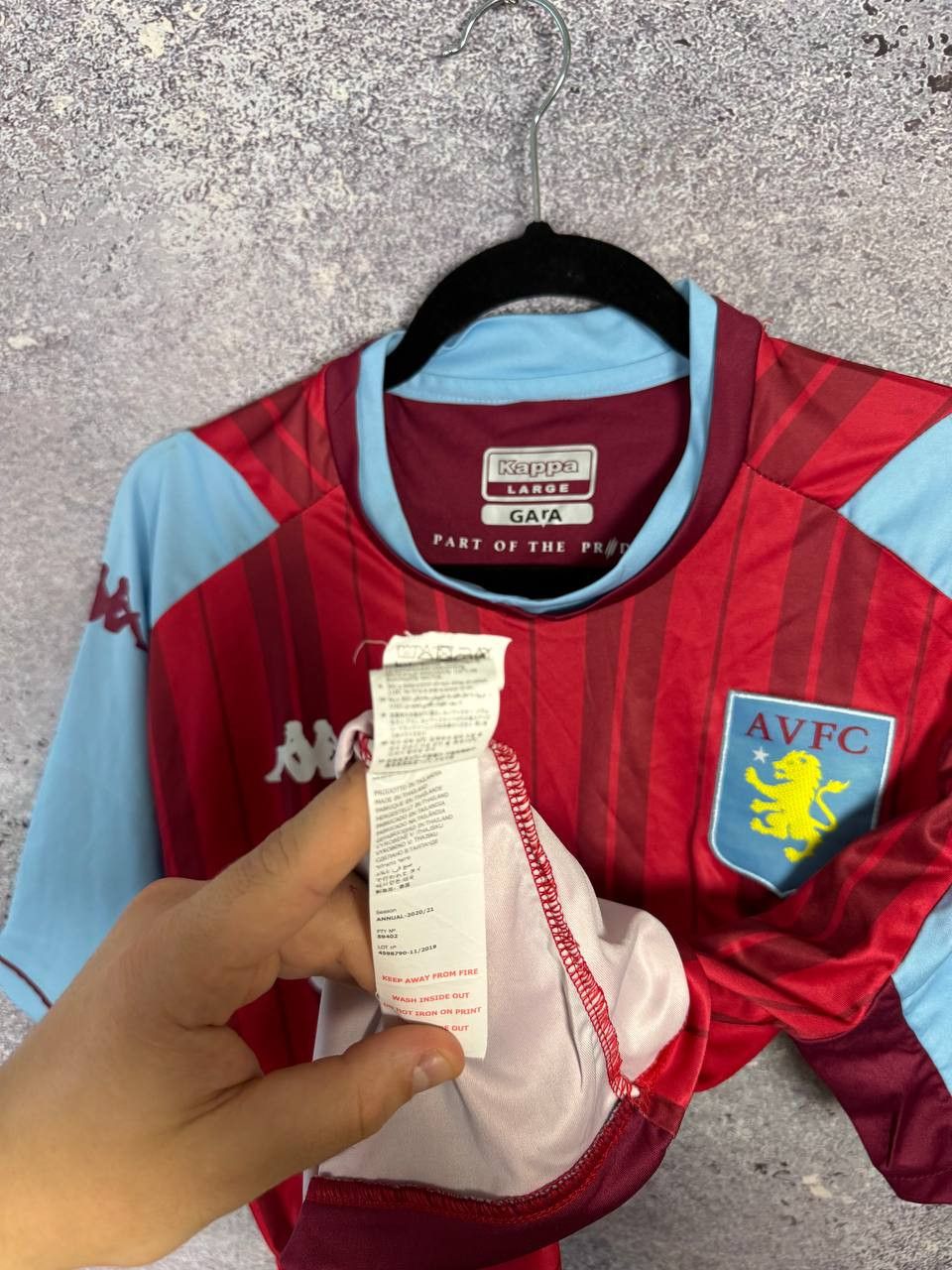 Kappa × Vintage Vintage Aston Villa 2021/22 Kappa Soccer Jersey Large Size US L / EU 52-54 / 3 - 15 Thumbnail