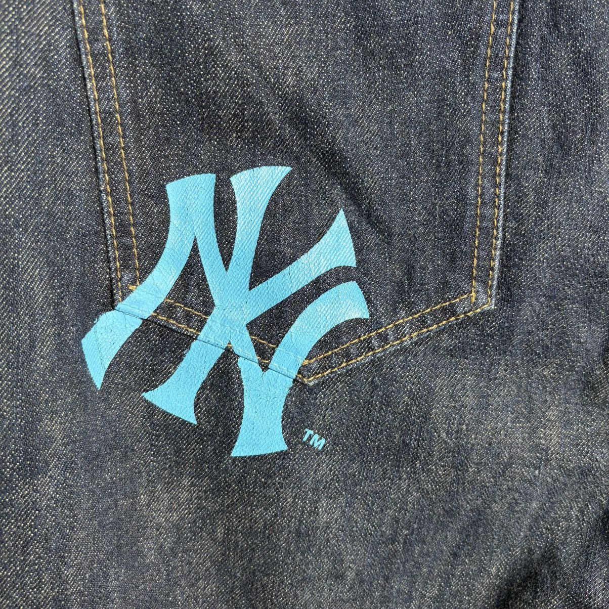 Japanese Brand Vintage LB-03 x MLB New York Yankees Logo Jeans Denim Pants Size US 34 / EU 50 - 5 Thumbnail