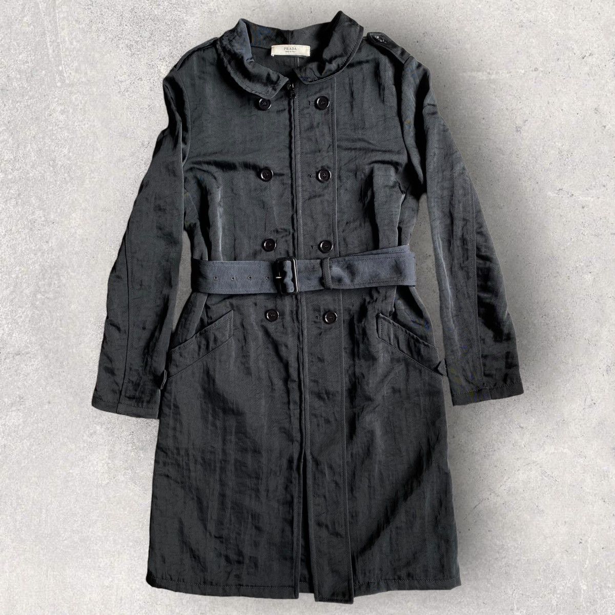 Prada Fall 2008 Nylon 2 Way Zip Coat Size XS / US 0-2 / IT 36-38 - 1 Thumbnail