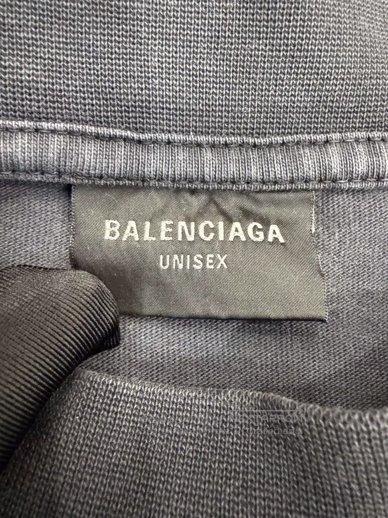 Balenciaga Balenciaga Red Double B Letter Logo Black Short Sleeve Size US S / EU 44-46 / 1 - 5 Thumbnail