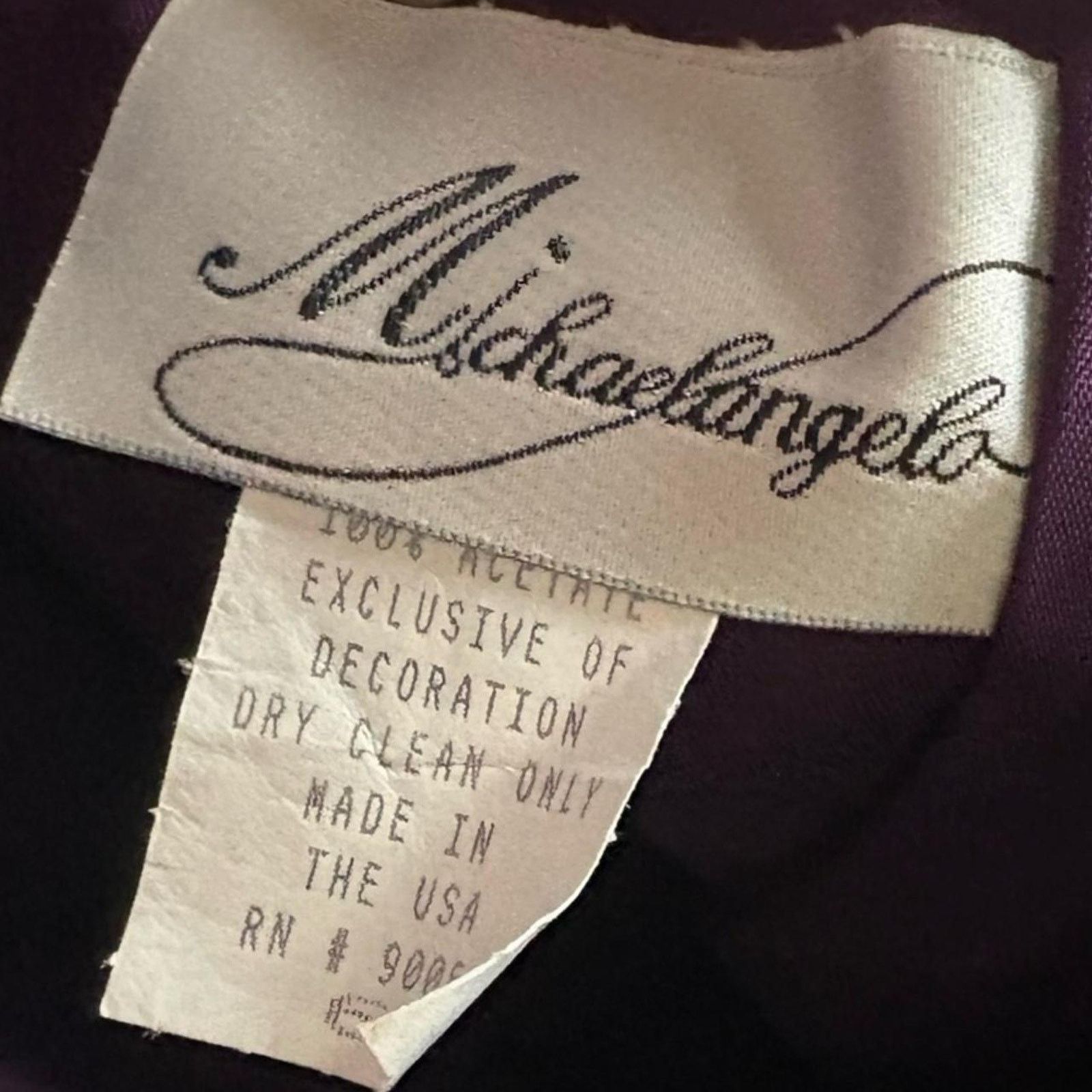 Vintage Vintage prom dress 90s Michaelangelo sz 6 usa made purple Size M / US 6-8 / IT 42-44 - 2 Thumbnail