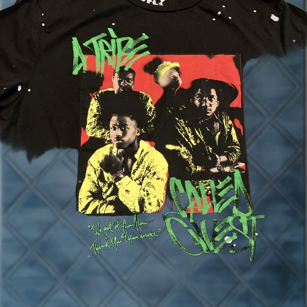 Quest A Tribe Call Quest ATCQ Hip Hop Rap Splatter T Shirt XXL NWOT AWESOME Size US XXL / EU 58 / 5 - 1 Thumbnail