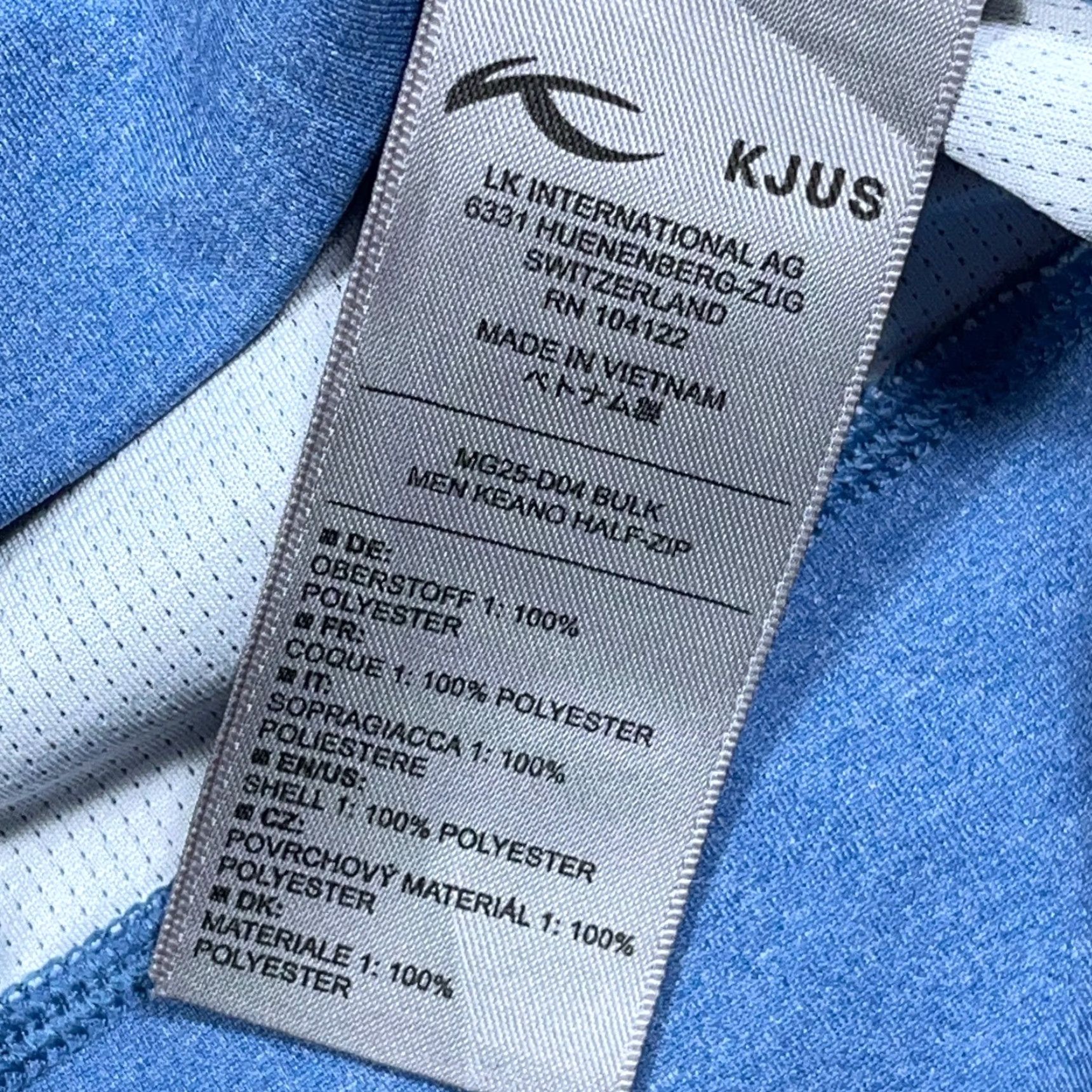 KJUS KJUS Sweater Men S Small Light Blue Pullover 1/4 Zip Performance Golf Casual Logo Knit Size US S / EU 44-46 / 1 - 4 Thumbnail