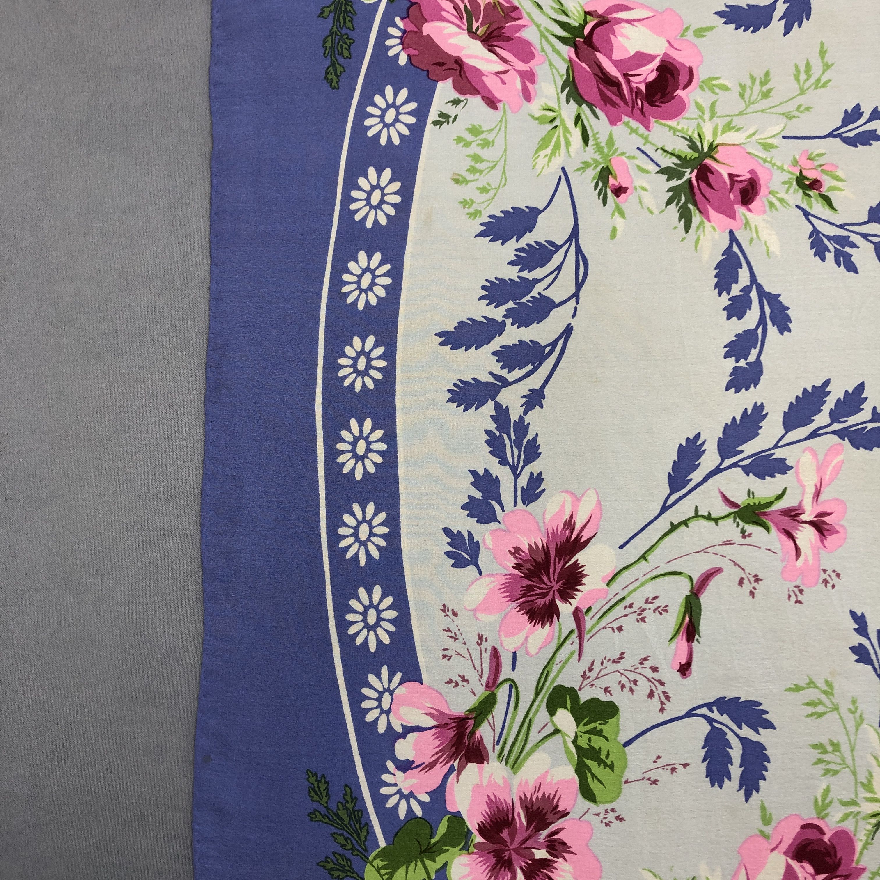Japanese Brand Vintage Bella Rosa SILK Scarf Twill Stole Wraps Scarves Size ONE SIZE - 6 Thumbnail