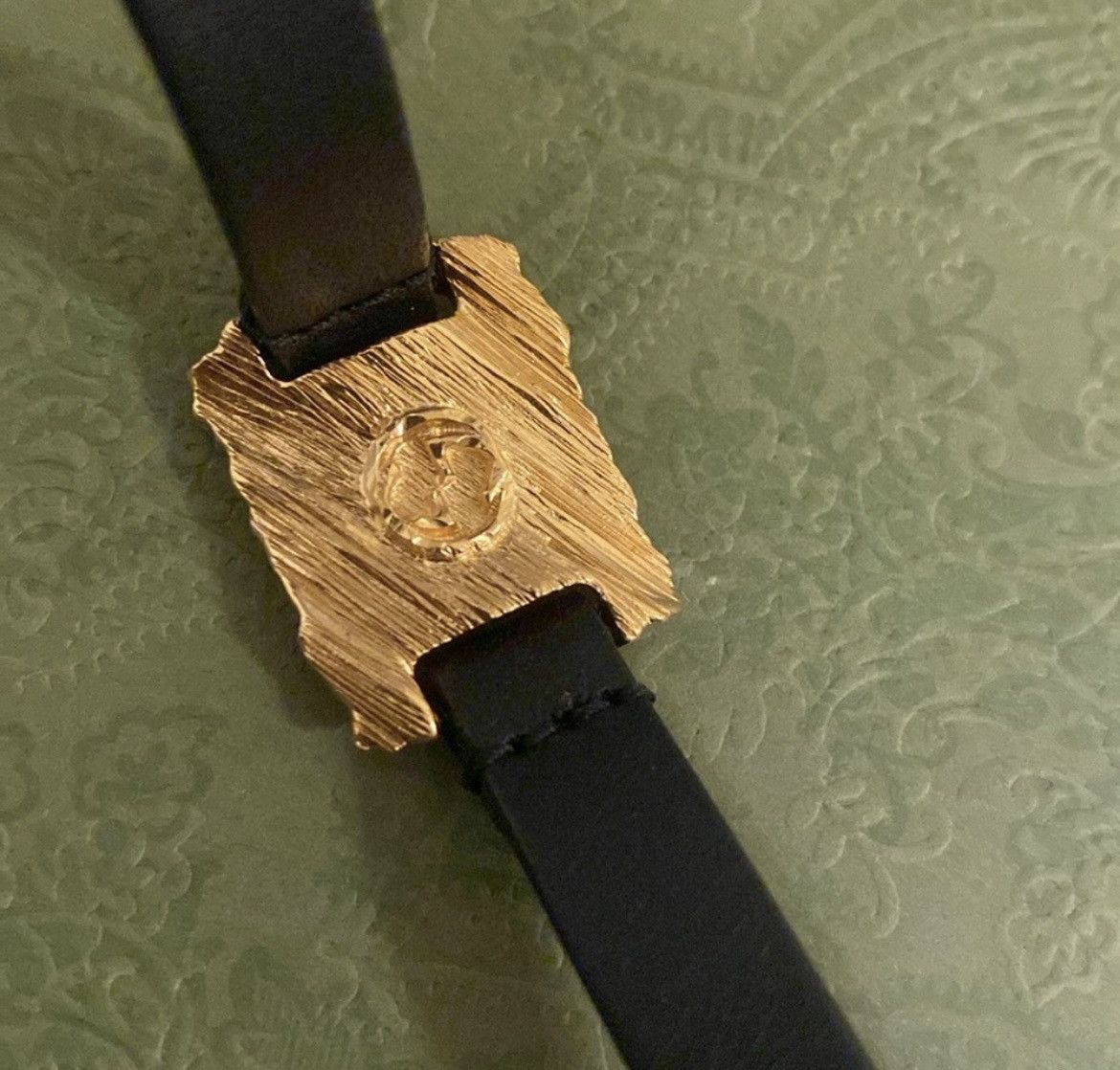 Gucci Gucci metal and leather bracelet Size ONE SIZE - 6 Thumbnail