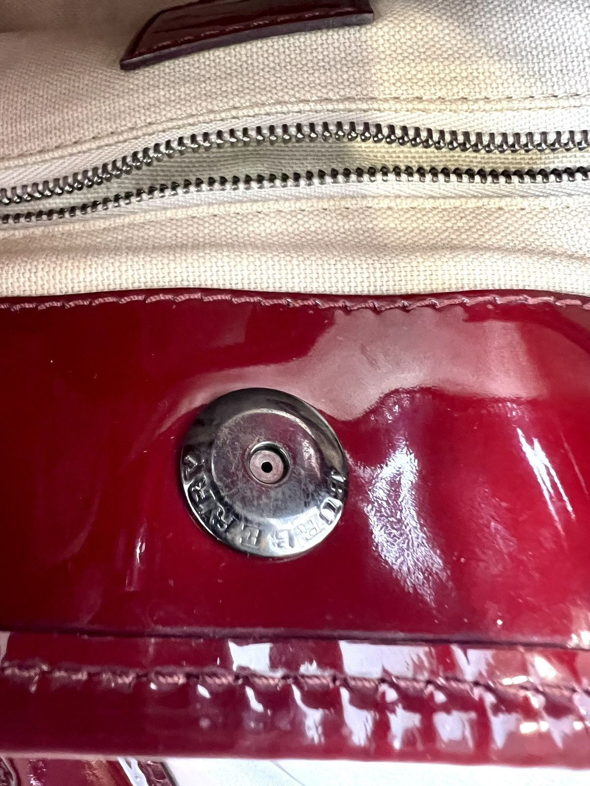 Burberry Burberry Heart Check Tote – Burgundy Red Size ONE SIZE - 13 Thumbnail
