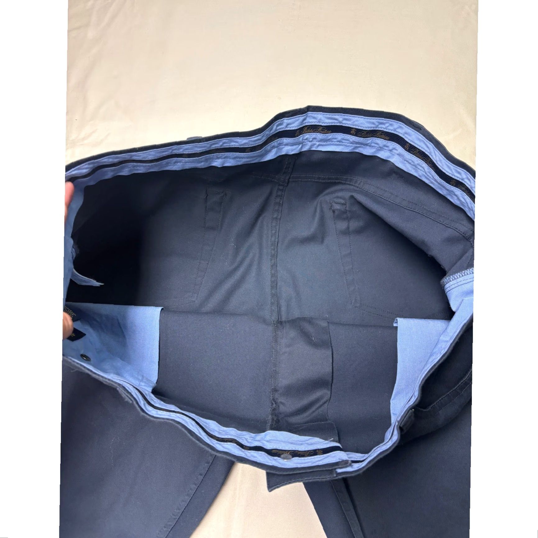 Brooks Brothers Brooks Brothers Advantage Chino Stretch Light Weight Pants Mens W40 L30 Navy Size US 40 / EU 56 - 4 Thumbnail