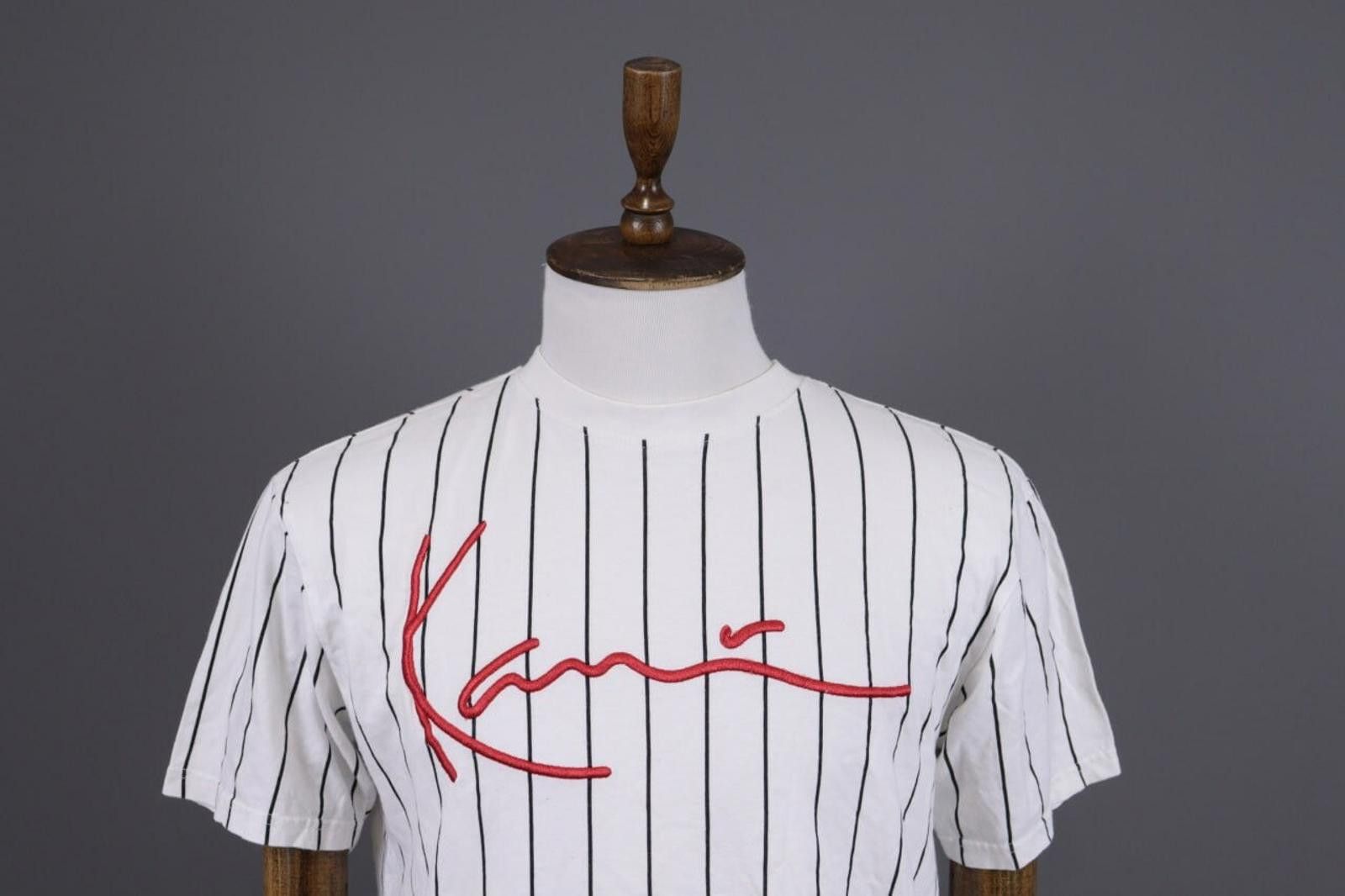 Karl Kani Karl Kani White Embroidered Summer Big Logo T-shirt Size XS Size US XS / EU 42 / 0 - 2 Thumbnail