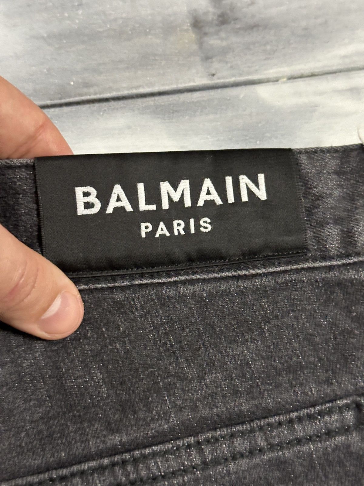 Balmain Rare Luxury Balmain Moto Biker Denim Jeans Made in Japan Size US 32 / EU 48 - 3 Thumbnail