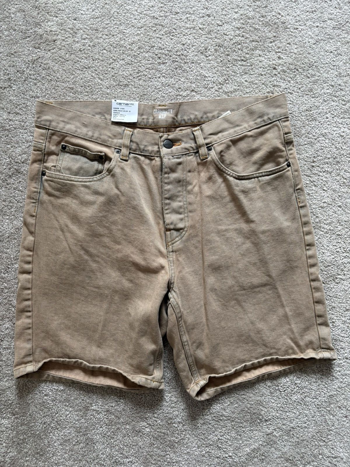 Carhartt Wip Carhartt WIP Newel Short – Blue Denim Sand Bleached / W32 Size US 32 / EU 48 - 1 Thumbnail