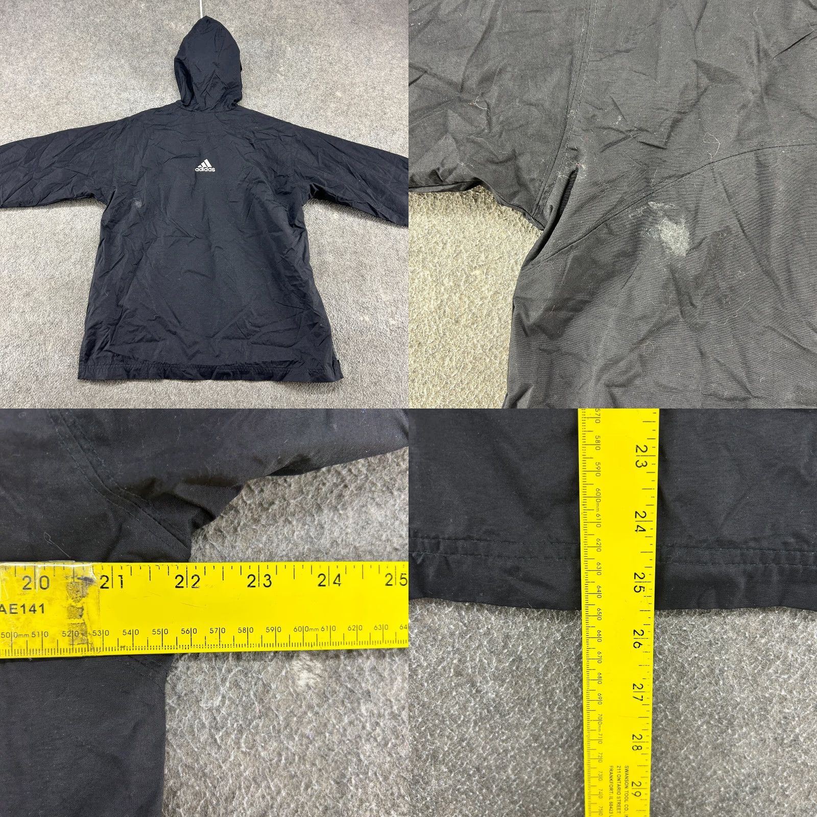 Adidas Adidas Jacket Mens M Black White Striped Hooded Full Zip Lined Track Training 90s Colorful Reversible Mens Size US M / EU 48-50 / 2 - 8 Thumbnail
