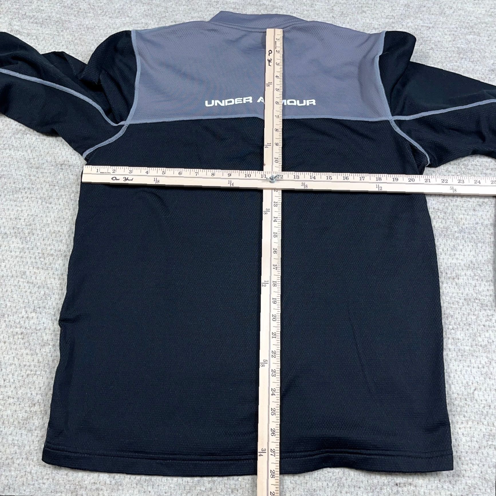 Under Armour Under Armour Sweater Men XL Black Gray Pullover 1/4 Zip Mock Neck Knit Lightweight Sportswear Casual Size US XL / EU 56 / 4 - 6 Thumbnail