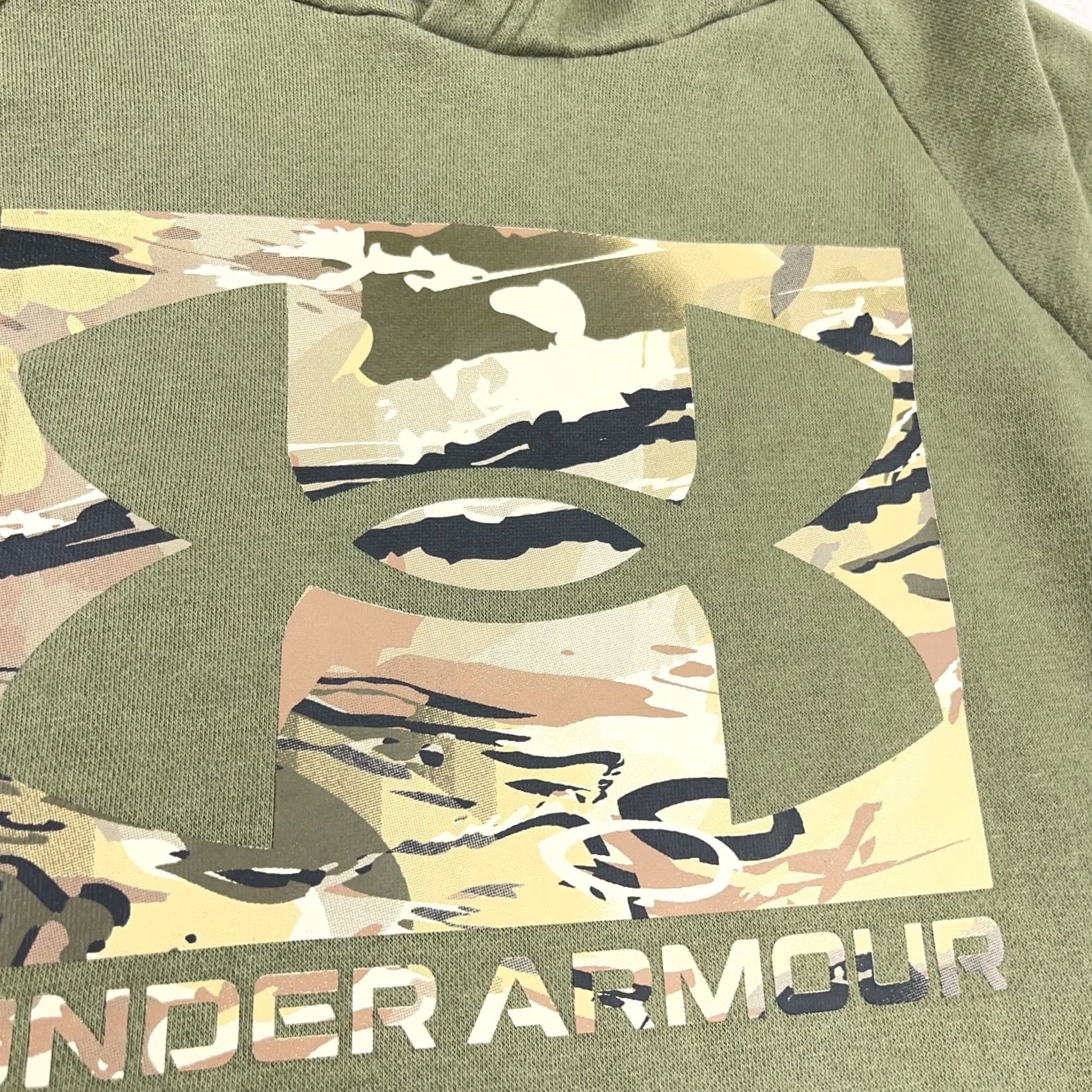 Under Armour Under Armour Hoodie Men Medium Sweatshirt Sweater Cotton Olive Camo Logo Pullover Size US M / EU 48-50 / 2 - 4 Thumbnail