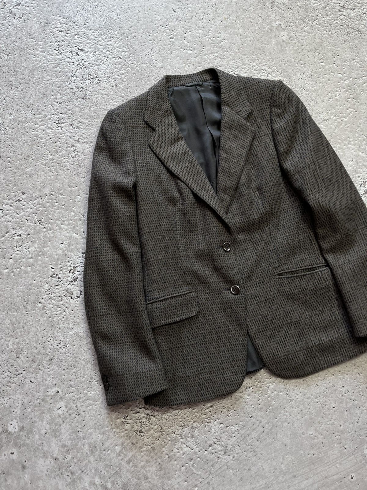Belvest × Vintage Belvest Italy men’s blazer jacket wool checkered vintage 90s Size 34R - 3 Thumbnail
