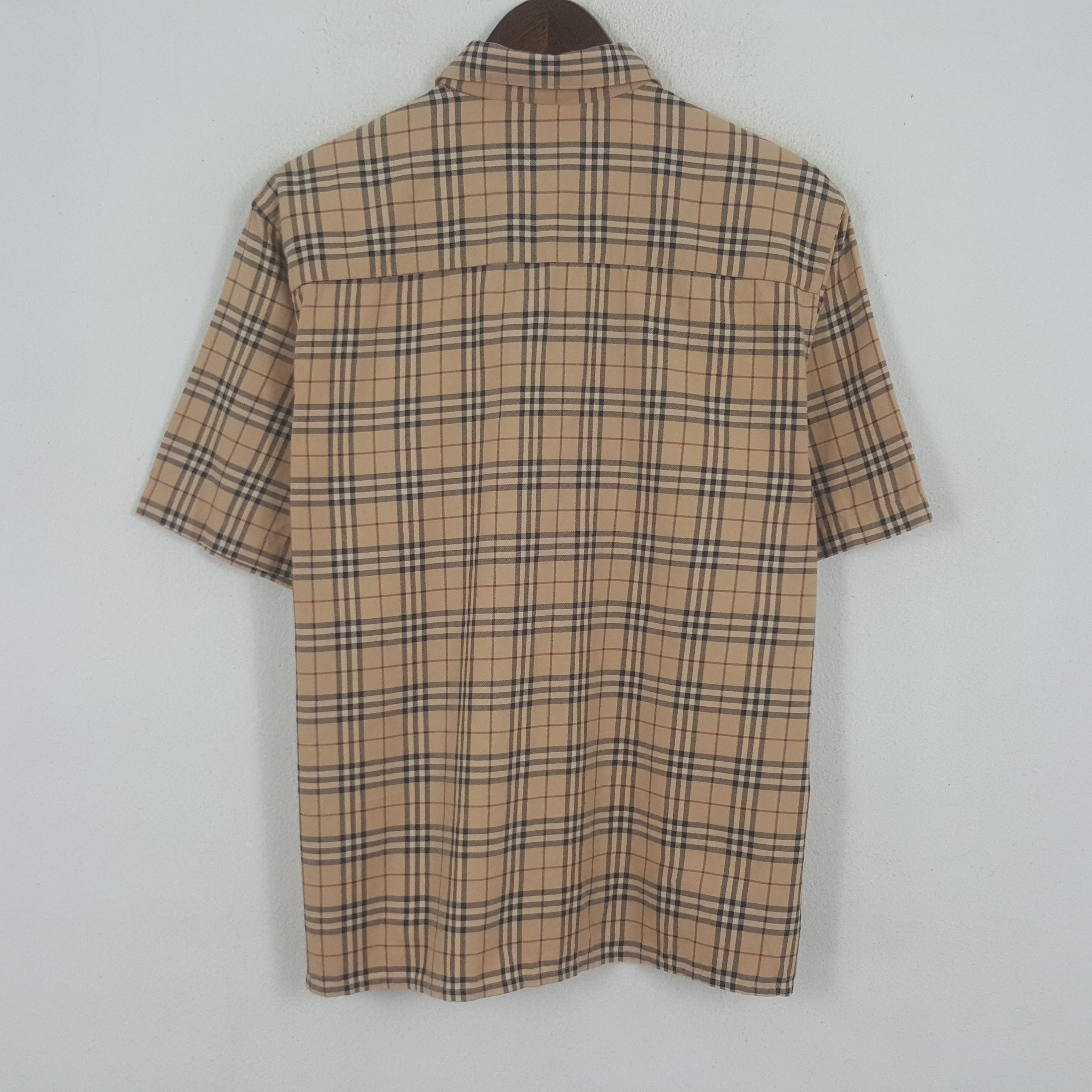 Burberry × Vintage Vintage Burberry London Nova Check Button Up Shirt Size US L / EU 52-54 / 3 - 3 Thumbnail