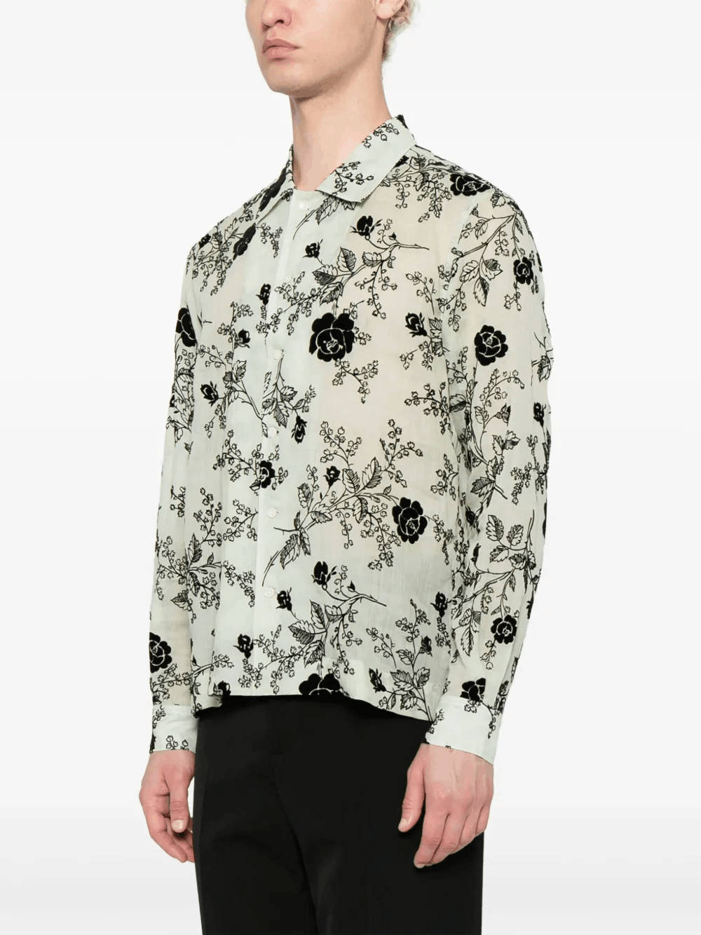 Other Sweetunia-Print Flocked Shirt Size US L / EU 52-54 / 3 - 3 Thumbnail
